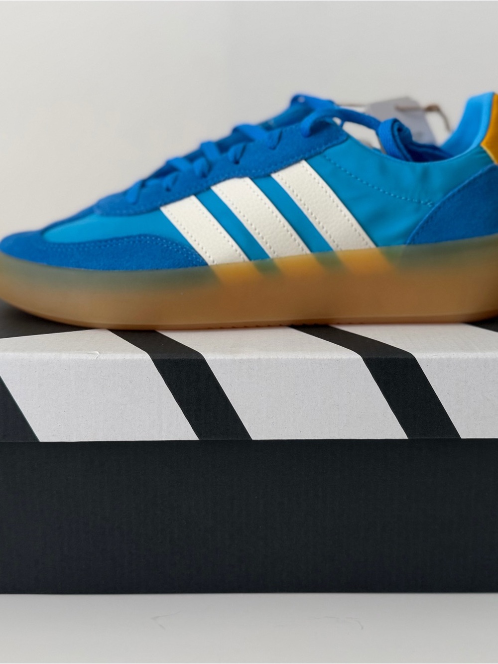 Adidas Barreda Decode J Blue with Gum Sole Low-Top Sneaker